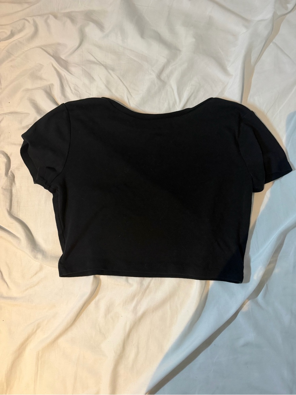wild fable Black Cropped Tee Top
